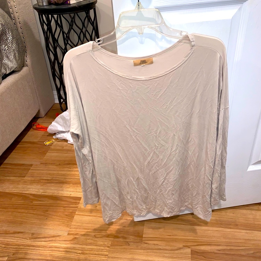 Beige piko long sleeve